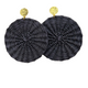 Iraca Palm Handwoven 'Luxe' Statement Round Earrings Ethically and Sustainably Sourced