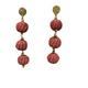 3 layer - Gold-platted 24K stud