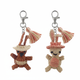 Kangaroo / Classic silver-tone keyring