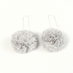 Grey - Silver 925 hook / Large