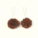 Brown - Silver 925 hook / Small