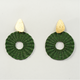Green 'iraca' - ETA mid Dec 25 / Bronze 24k Colombian gold plated stud