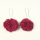 Burgundy - Silver 925 hook / Large