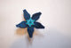 Blue iraca - blue & green beads L9.5cm