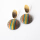 Green/orange stripes