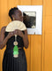 Iraca Palm Handwoven 'Luxe' Fans Ethically and Sustainably Sourced