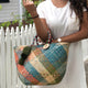 Handwoven Hand Basket with Tied Closures  - Iraca Palm Luxe Weave | Handmade in Colombia — Casa Bonita