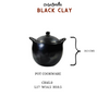 La Chamba Black Clay Cooking Pot Ethically and Sustainably Sourced Black Clay