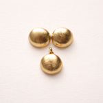 Contemporary Colombian Stud Earrings & Pendant Set | 24k Gold-Plated Bronze Artisan Jewellery — Casa Bonita