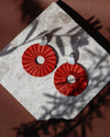 Iraca Palm Handwoven 'Luxe' Round Earrings Ethically and Sustainably Sourced
