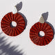 Iraca Palm Handwoven 'Luxe' Round Earrings Ethically and Sustainably Sourced