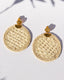 Natural Bronze 24K Gold plated posts and backs