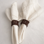 Handwoven Iraca Palm Napkin Rings | Lattice Weave Table Décor — Casa Bonita