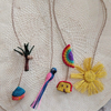 Handwoven Nature Characters Brooches, Charms and Keyrings - Iraca Palm | Handwoven in Colombia - Casa Bonita