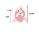Crab / Elegant gold-tone keyring