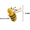 handwoven bumblebee broche