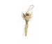 Woven bird-shaped charm