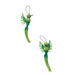 green handwoven birds
