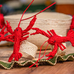 Handwoven Lobster Napkin Rings | Iraca Palm, Colombia - Casa Bonita
