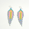 Hand-Beaded Diamond Shaped Earrings Ethically and Sustainably Sourced