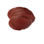 Artisan Hand Crocheted Fique Agave Round Placemats Set x 2