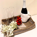 Fique Agave Hand-Crocheted Rectangular Tray