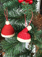 Artisan Handwoven Iraca Palm Christmas Decorations Ethically and Sustainably Sourced Vegan Christmas Decorations