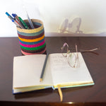 Artisan Handwoven Iraca Palm Pencil Holders Ethically and Sustainably Sourced Vegan Pencil Holders