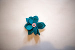 Artisan Handwoven Iraca Palm Beaded Flower Hairclips Ethically and Sustainably Sourced Vegan Beaded Flower Hairclips