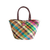 Iraca Palm Handwoven 'Luxe' Tote Baskets with Clasp Closure Ethically and Sustainably Sourced